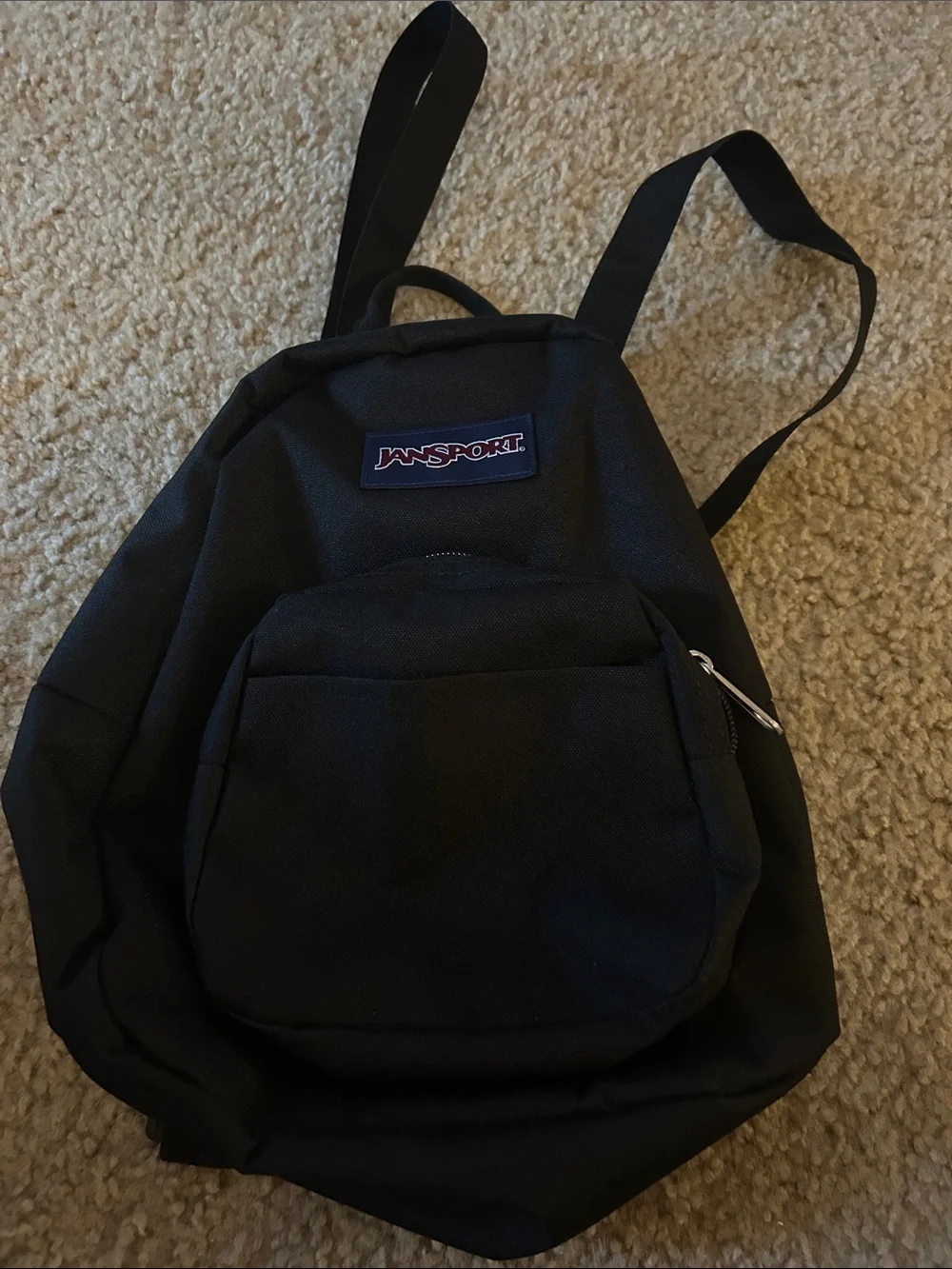 Mini JanSport Black Classic Canvas Backpack